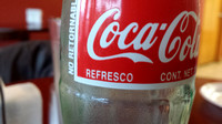 empty coca-cola bottle